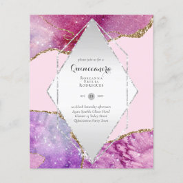 BUDGET QUINCEANERA - AGATE Sparkles Glamor Chic Flygblad