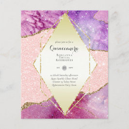 BUDGET QUINCEANERA - AGATE Sparkles Glamor Chic Flygblad