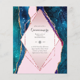 BUDGET QUINCEANERA - AGATE Sparkles Glamor Chic Flygblad