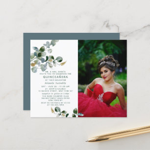 Budget Quinceañera Eucalyptus Blommig Foto