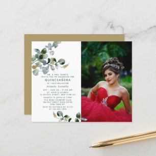 Budget Quinceañera Eucalyptus Blommigt Photo