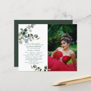 Budget Quinceañera Eucalyptus Blommigt Photo