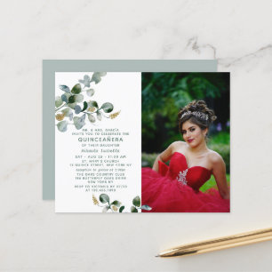 Budget Quinceañera Eucalyptus Blommigt Photo