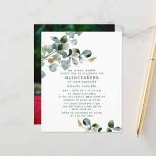 Budget Quinceañera Eucalyptus Blommigt Photo