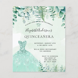 Budget Quinceanera förtrollad skogsklänning