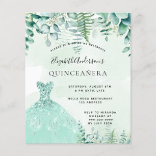 Budget Quinceanera förtrollad skogsklänning