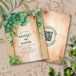 BUDGET Ram QR-kod - inbjudan till irländskt bröllo