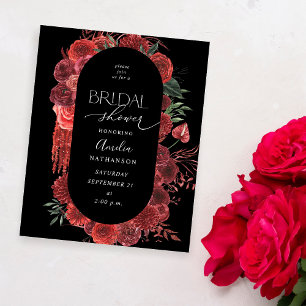 Budget Red Blommigt Black Möhippa Flygblad