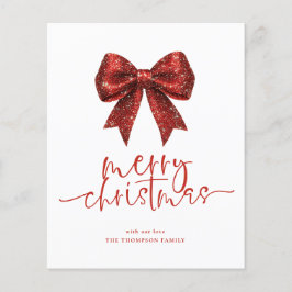 Budget Red Bow 2026 Calendar God jul