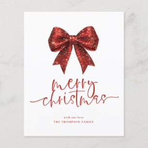 Budget Red Bow 2026 Calendar God jul