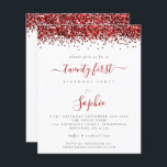 Budget Red Glitter 20:e inbjudan<br><div class="desc">Det finns två pappra alternativ att välja mellan för detta storlek (4, 5 x 5, 6 tum) i budgetintervallet. För denna produkt skulle jag vilja rekommendera halvglans som är ett 110 g/m kort lagrar, liknande tjocklek som ett vykort. Sateringsalternativet är en mycket tunnare papper på 80 g/m. Standardvärdet är semiglans....</div>