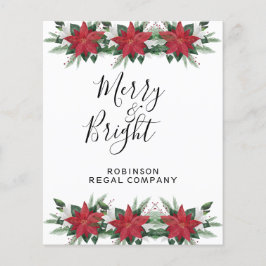 BUDGET Red Poinsettia Merry och Bright