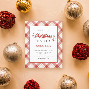 Budget Red Tartan Play-skript jul Party