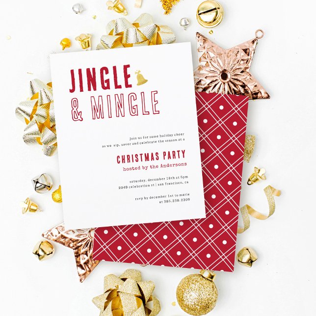 Budget Red & White Jingle & Mingle God Jul Party (Skapare uppladdad)