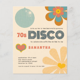 Budget Retro 70-tal Disco Sängkammarparty Inbjudan