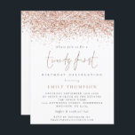 Budget Ro Glitter Girly tjugoförsta inbjudan<br><div class="desc">Det finns två pappra alternativ att välja mellan för detta storlek (4, 5 x 5, 6 tum) i budgetintervallet. För denna produkt skulle jag vilja rekommendera halvglans som är ett 110 g/m kort lagrar, liknande tjocklek som ett vykort. Sateringsalternativet är en mycket tunnare papper på 80 g/m. Standardvärdet är semiglans....</div>
