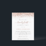 Budget Ro Glitter Glam 21:a partsinbjudan<br><div class="desc">Ett ekonomiskt alternativ i BUDGET på en mindre storlek på 4, 5 x 5, 6 tum (110 lbs vikt), som är av samma tjocklek som ett vykort (är dock inte lämpligt för använda som vykort). OBSERVERA ATT DET FINNS EN inbjudan per lakan. Budgeten Ro Glitter Glam Girly, 21:a födelsedagen Party....</div>