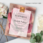 Budget ro guld 30års födelsedag-partiinbjudan flygblad<br><div class="desc">Elegant dammig rosa ro och glam från ro guld glitter moderna typografiskript Romly romantic chic feminine BUDGET födelsedag PAPPER FLYER. Passande för Sweet sixteen/alla ålders milstolpar födelsedag: 21:e, 30:e, 40:e, 50:e, 70:e, 7:e, 70:e, 7:e, 7:e, 70:e, 75:e 80:e, 90:e, 100:e. LÄS DETTA FÖRE KÖP! Det här är ett budgetöverkomligt kort...</div>