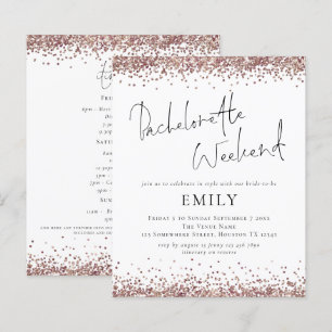 Budget Ro Guld Glitter Bachelorette Helg