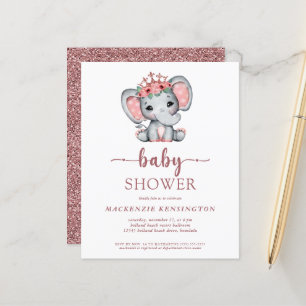 Budget Ro Guld Glitter Elephant Flicka