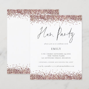 Budget Ro Guld Glitter Hen Party