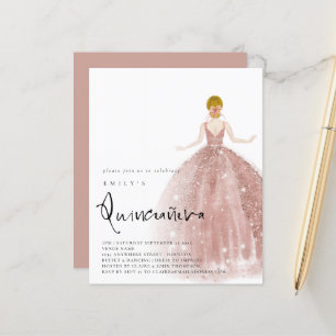 Budget Ro Guld Gown Blonde Hair QR Quinceañera