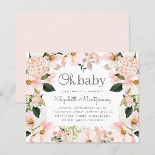 Budget Röda kinder Spring Floral Wreath Oh Baby Sh