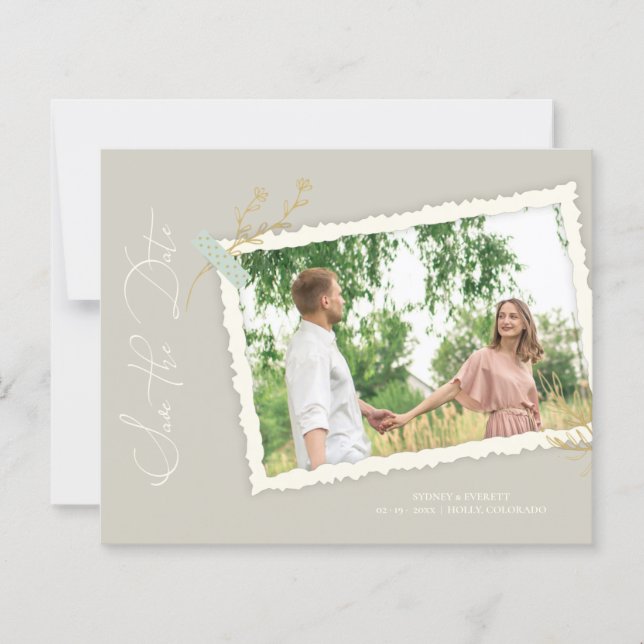 Budget Romantic Vintage Photo Album Scrapbook (Framsida)