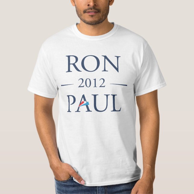 Budget- Ron Paul skjorta 2012 T-shirt (Framsida)
