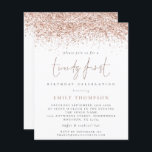 Budget Ros Glitter Girlaktigt Tjugoförsta Inbjudan<br><div class="desc">Det finns två pappersalternativ att välja mellan för denna storlek (4, 5 x 5, 6 tum) i Budget-sortimentet. För denna produkt rekommenderar jag den halvblanka ytan som är ett 110 gsm kartongpapper, liknande i tjocklek som ett vykort. Alternativet med satinyta är ett mycket tunnare papper, 80 gsm. Standardinställningen är halvblank....</div>