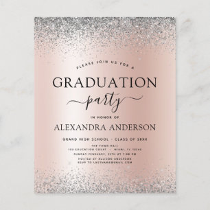 Budget Rosa 2022 Studenten Glitter Silver