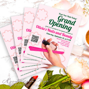 Budget Rosa Beauty Salon Grand Open Flygblad