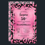 Budget Rosa Black Leopard Birthday Investigations<br><div class="desc">Elegantens budgetvärde på 5, 5 tum x 8, 5 tum födelsedagsfest inbjudan har en rosa och svart leopard-dekortryckt mönster överlagrad med en rosa faux foil lagrar och dina 50:e födelsedagsfester i chic. Underbar FÖR ALLA ÅLDER. Dessa prisvärda meddelanden trycks på 110 lb pappert i 3 storlekar. **VITE ENVELOPES ÄR FRIVILLIGA...</div>