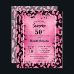 Budget Rosa Black Leopard Birthday Investigations<br><div class="desc">Liten elegant på 4, 5 x 5, 6 tum födelsedagsfest inbjudan har en rosa och svart leopard-dekortryckning i mönster överlagrad med rosa faux foil lagrar och dina 50:e födelsedagsfester i chic. Underbar FÖR ALLA ÅLDER. Dessa prisvärda meddelanden trycks på 110 lb pappert i 3 storlekar. **VITE ENVELOPES ÄR FRIVILLIGA PÅ...</div>