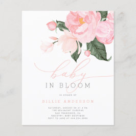 Budget Rosa Blommigt Baby i Bloom Shower Girl Gir