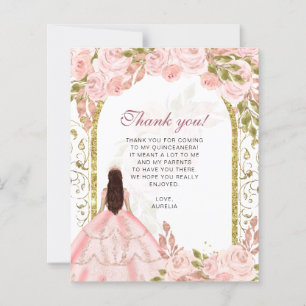 BUDGET Rosa Blommigt Photo Quinceañera