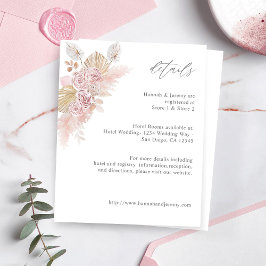 Budget Rosa Boho Blommiga Detaljer