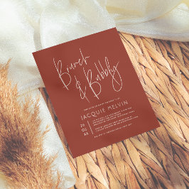 Budget Rosa & Boho Rust Möhippa Brunch & Bubly