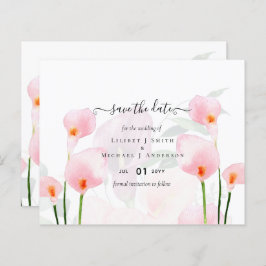 BUDGET Rosa Calla Lily Bröllop Spara QR-kod