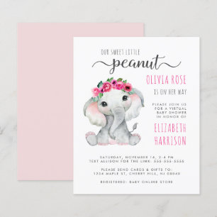 Budget Rosa Elefant Virtuell Bebis Flick Shower