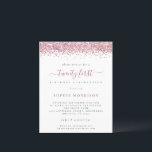 Budget Rosa Glitter Invitation Till 21-årsfest<br><div class="desc">Ett prisvärt BUDGETalternativ i en mindre storlek 4, 5 x 5, 6” halvblankt 110g vikt, som har liknande tjocklek som ett vykort (kan dock inte användas som vykort). OBS! Det finns EN inbjudan per ark. Rosa glitter-inbjudan till 21-årsfirande. Glamorösa vibbar med en ram av falskt rosa glitter högst upp på...</div>