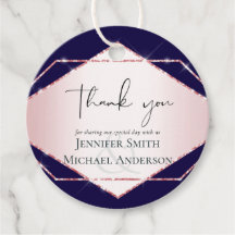 Budget Rosa Guld Folie Utseende Geometrisk Bröllop