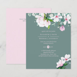 BUDGET Rosa Magnolias Sage Eucalyptus Wed