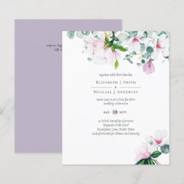 BUDGET Rosa Magnolior Eukalyptus Lavendel Bröllop