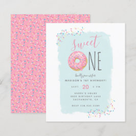 Budget Rosa Munk Sprinkle Söt 1-årsdag