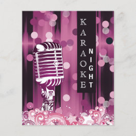 Budget Rosa Sweet 16 Karaoke-inbjudan