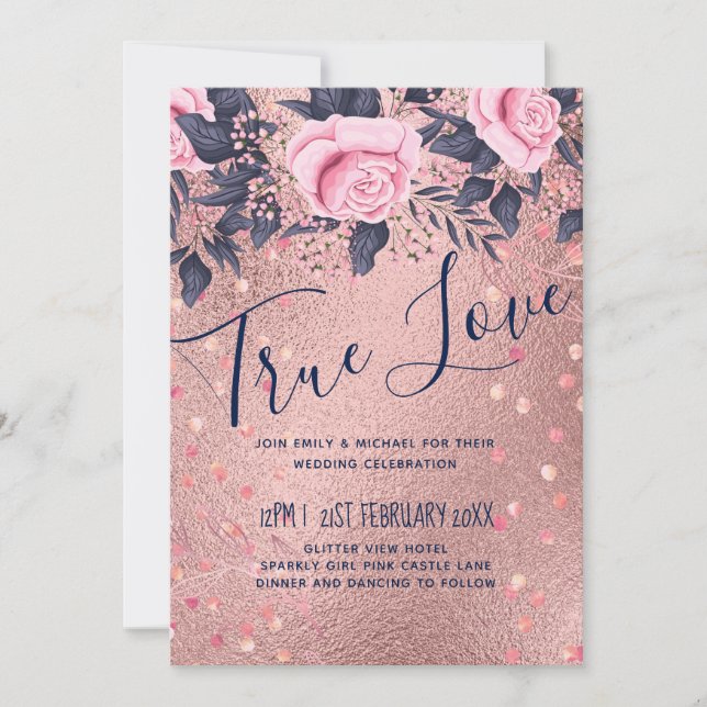 BUDGET Rosegold Blue Rosa BRÖLLOP Girly Glam (Framsida)