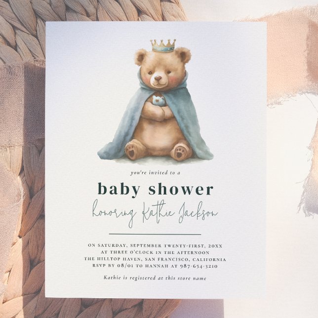 Budget Royal Teddy Bear Prince Pojke Bebis Bebis-f (Skapare uppladdad)