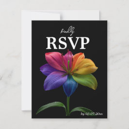 🌈 Budget RSVP Feast & Flourish Technicolor Love  OSA Kort