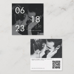 Budget RSVP QR-kod Foto Detaljer Bröllopskort Tilläggskort